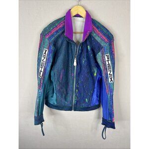 Vintage Phenix Ski Jacket Womens M L 90s Neon Slalom Padding Japan Alpine Ski